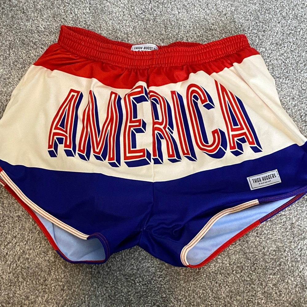 Thigh Huggers Patriotic Shorts